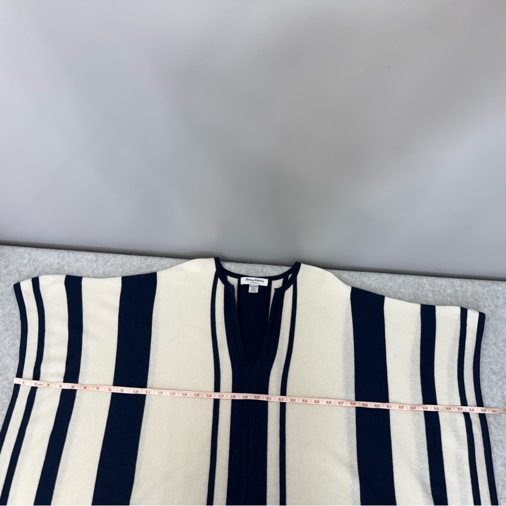 TOMMY BAHAMA Island 100% Cashmere Stripe Poncho sz One Size - Picture 10 of 13